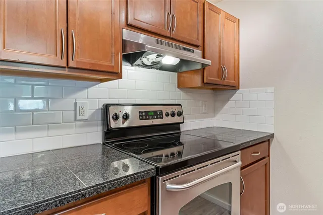 a close view of stove top oven