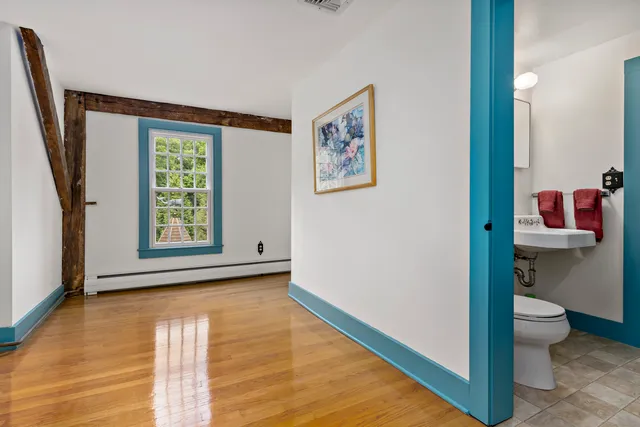 a view of a green yard