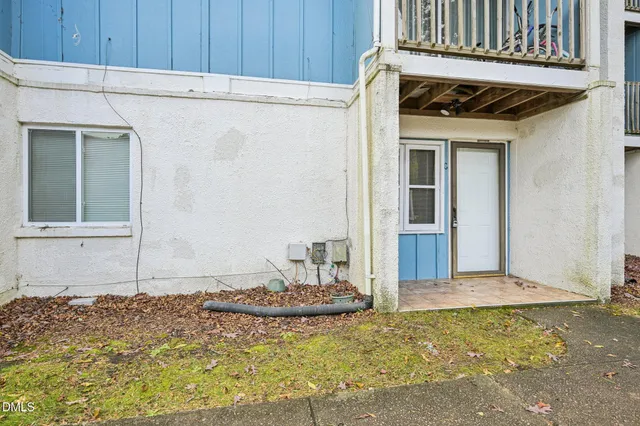 a view of front door of house