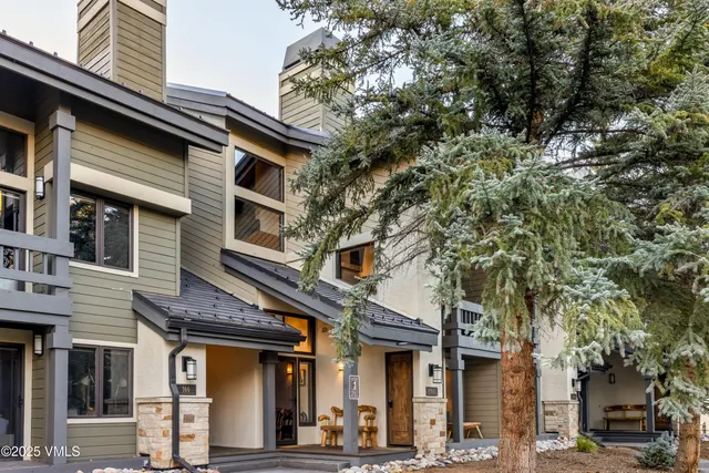 a front view of a building