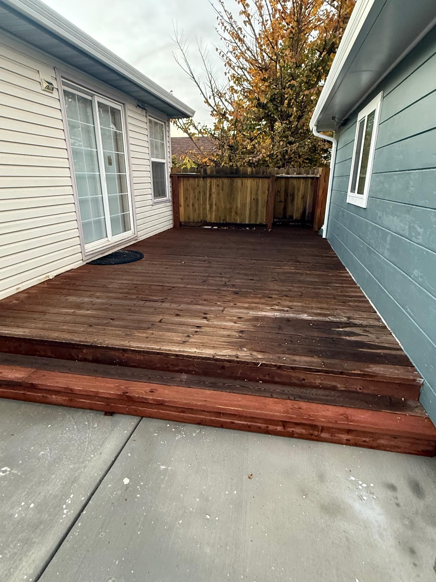 17028 Santa Fe Street Hayward, CA 94541 - Photo 42 of 54 a view of backyard with deck and wooden floor