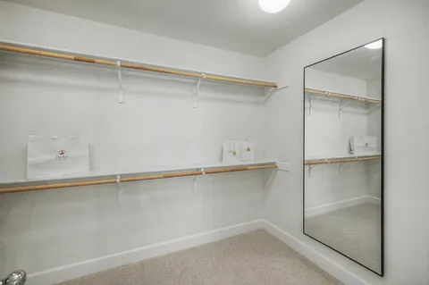 a close view of closet