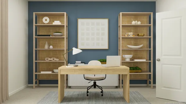 a view of a room that has a table and chairs in it