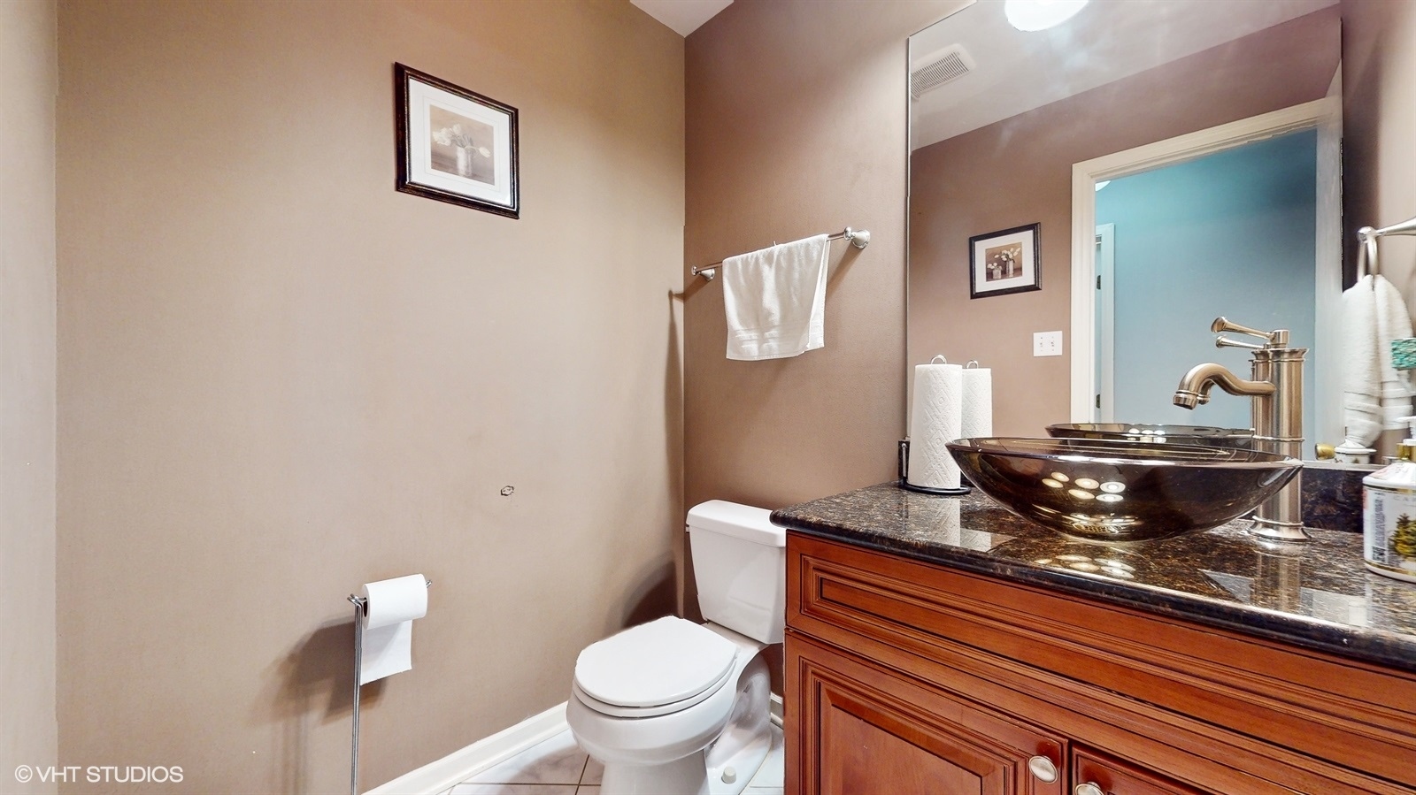 14467 Creekview Drive Orland Park, IL 60467 - Photo 18 of 51 a bathroom with a granite countertop toilet and sink