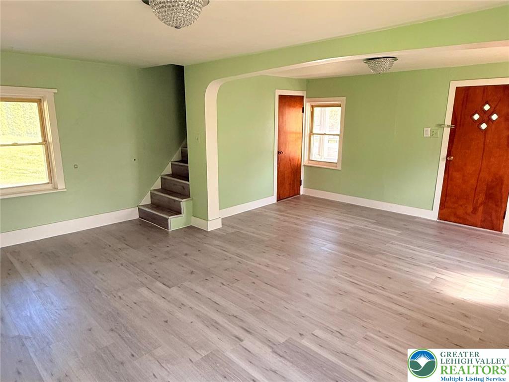3420 Little Gap Road Palmerton, PA 18071 - Photo 10 of 26 a view of an empty room with wooden floor and a window