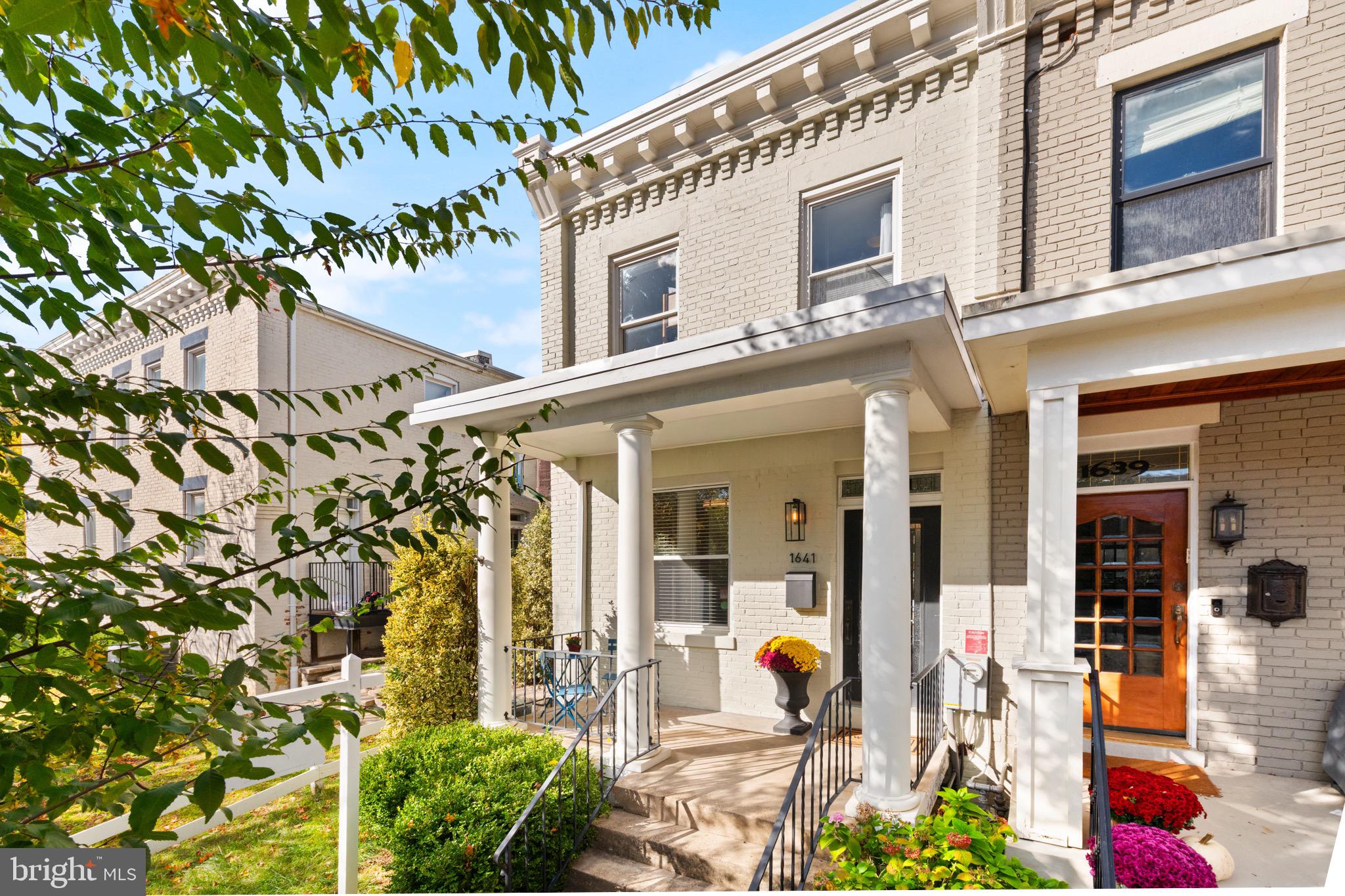 1641 V Street Northwest Washington, DC 20009 - Photo 1 of 36 a front view of a building with outdoor seating