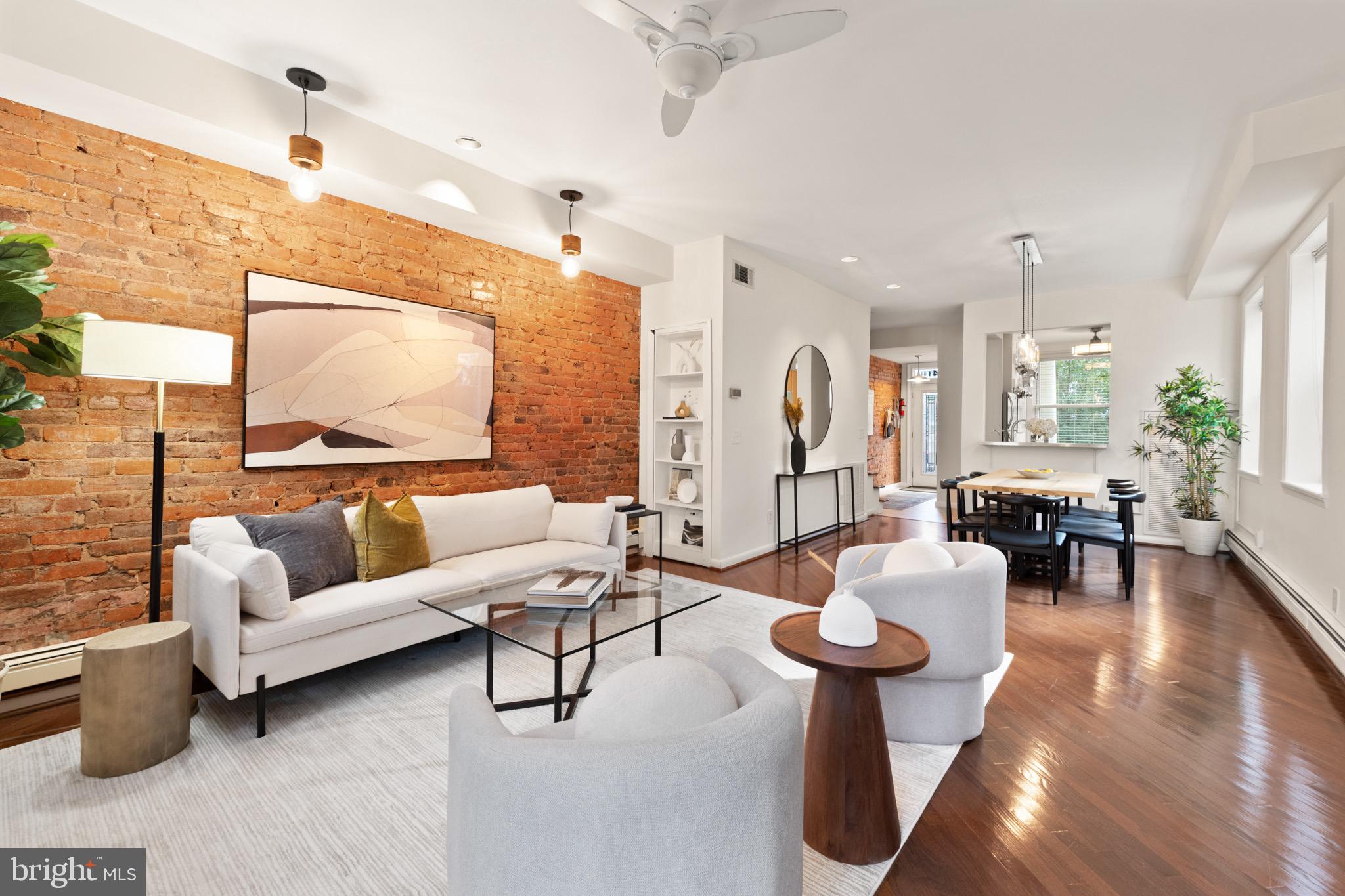 1641 V Street Northwest Washington, DC 20009 - Photo 15 of 36 a living room with furniture and a large window