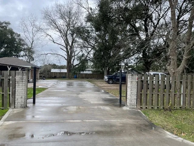 a view of street with houses