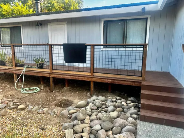 a view of outdoor space with deck