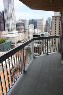 Undisclosed Address Chicago, IL 60654 - Photo 8 of 10 a view of city from a balcony