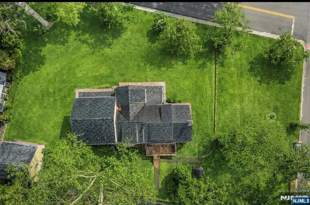 a aerial view of a house