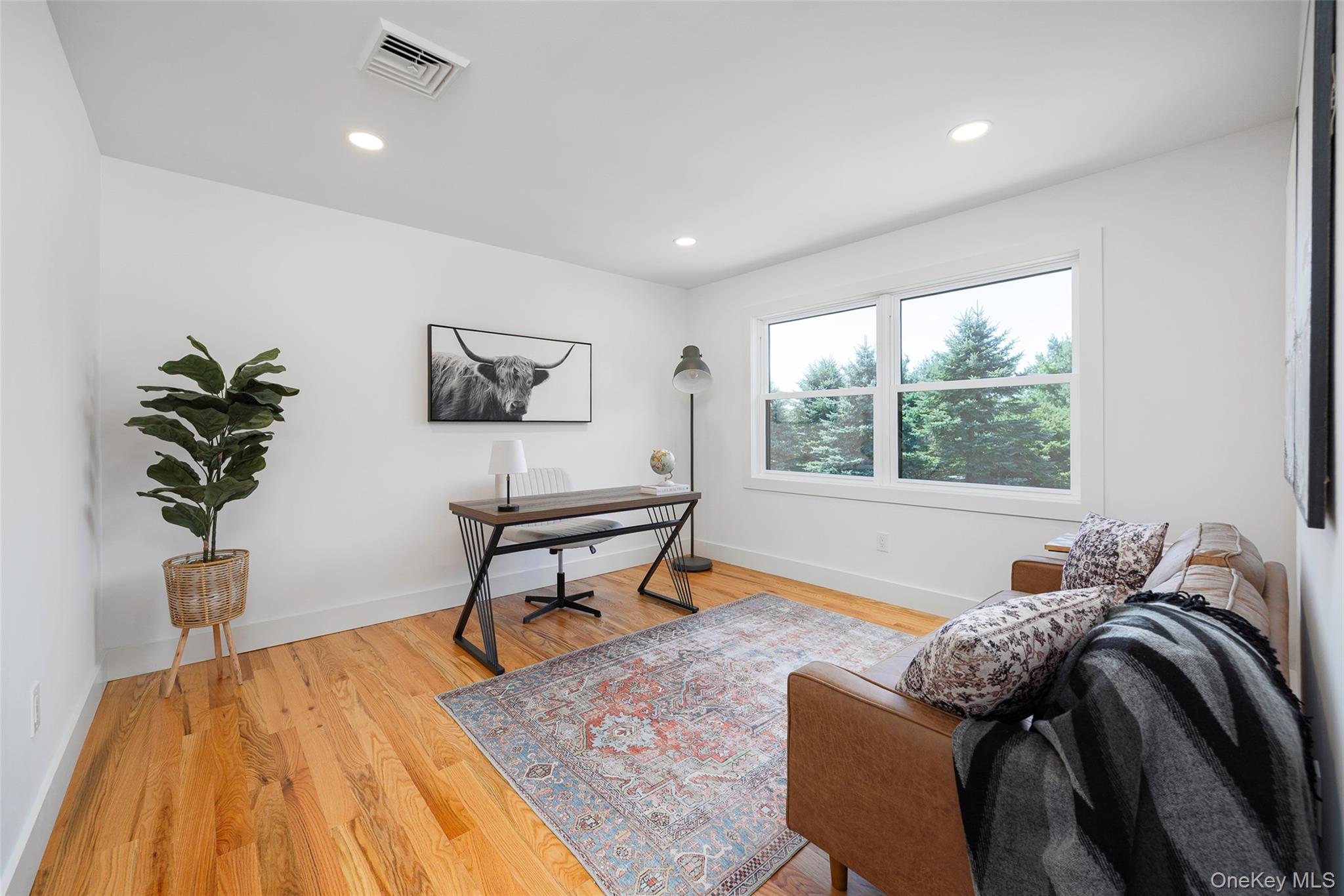 327 Hynes Road Poughquag, NY 12570 - Photo 33 of 39 Office area featuring light wood finished floors and recessed lighting