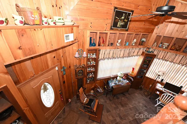 a view of a car garage