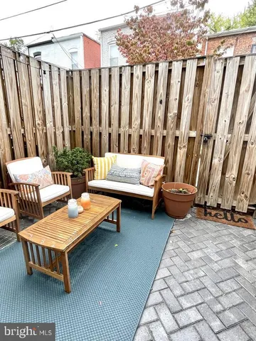 a outdoor space with furniture