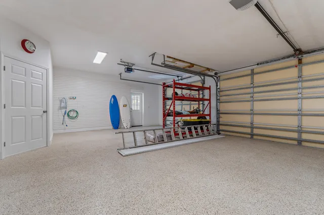 a view of a lake with a city