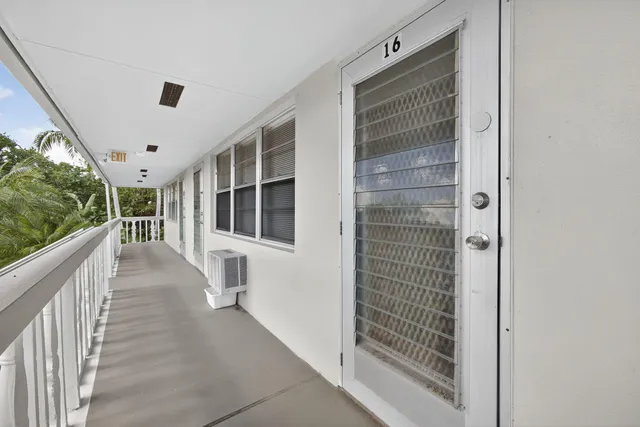 a view of porch with window