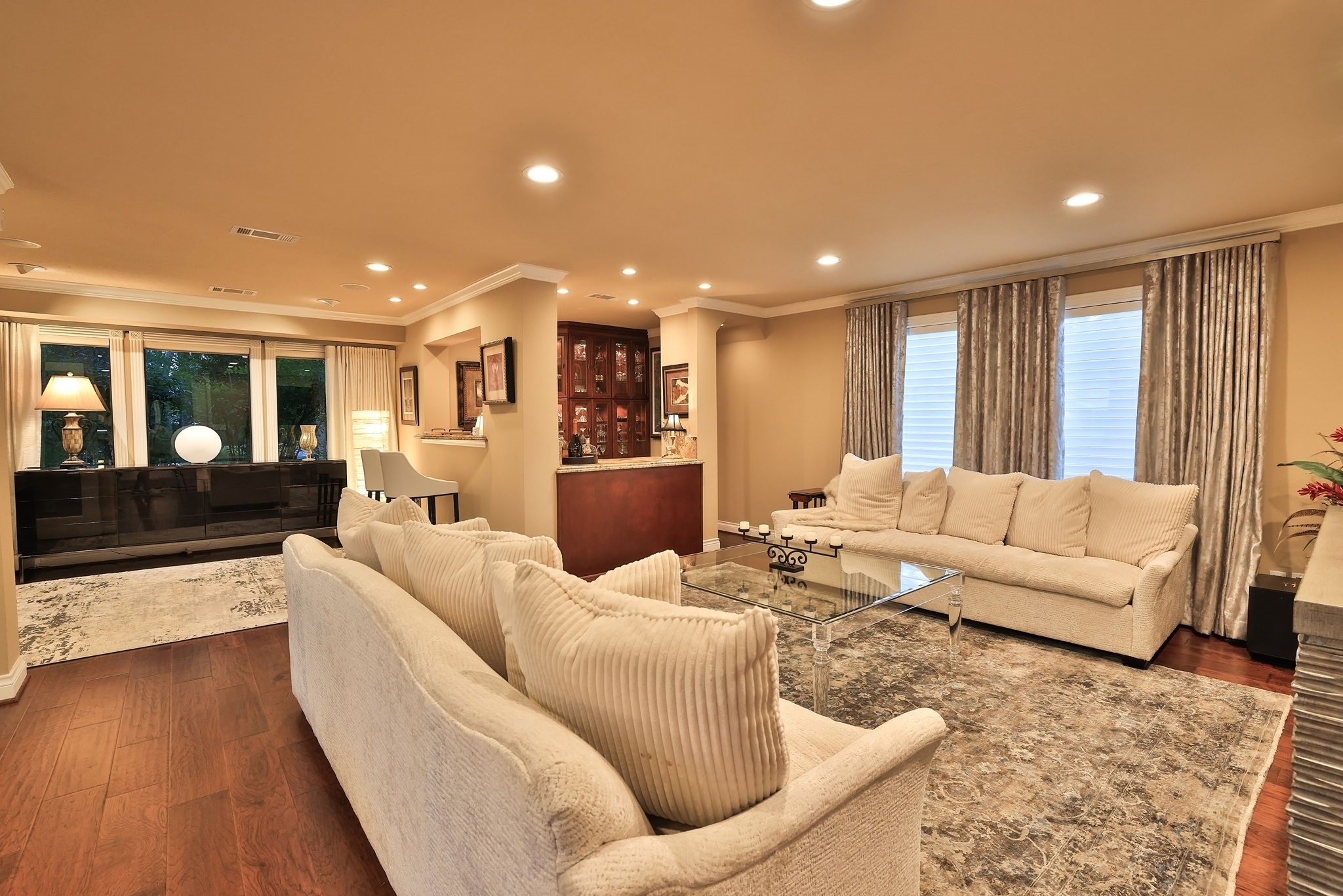 15628 Latson Street Houston, TX 77069 - Photo 26 of 50 a living room with furniture and a view of kitchen
