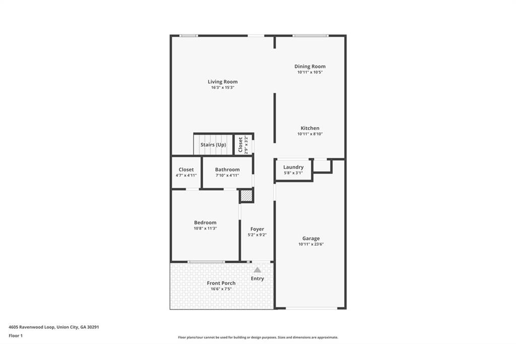 4605 Raven Wood Loop Union City, GA 30291 - Photo 23 of 24 a picture of a floor plan