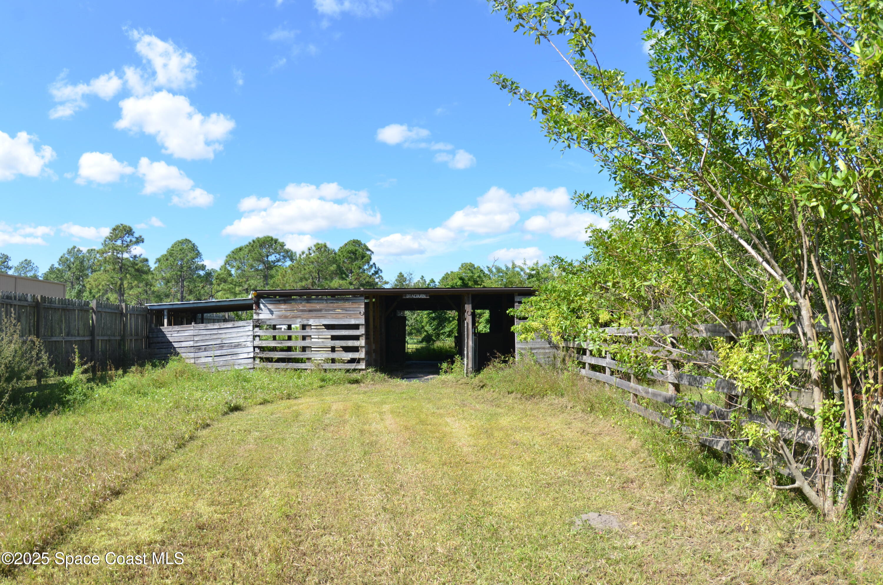 3600 Corey Road Malabar, FL 32950 - Photo 8 of 46 a view of a swimming pool with a patio and a yard
