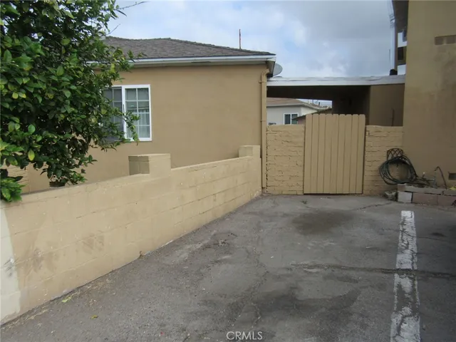 a backyard of a house