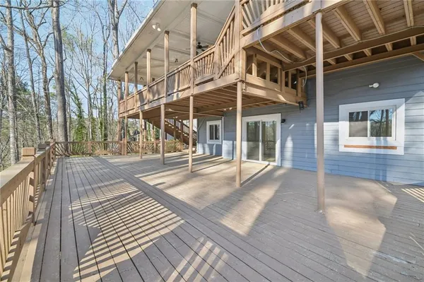 a view of a house with a patio
