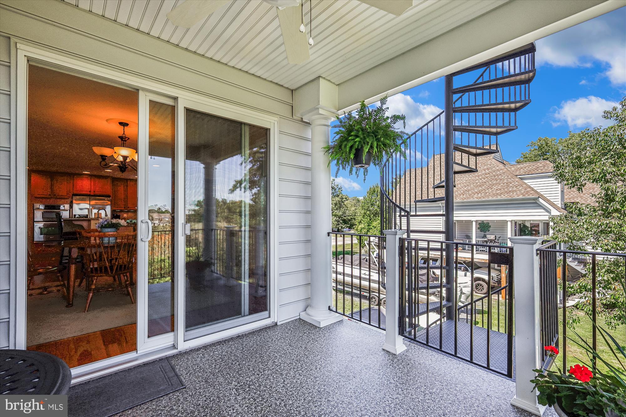 635 Dominion Road Chester, MD 21619 - Photo 16 of 50 a view of a porch with a potted plant