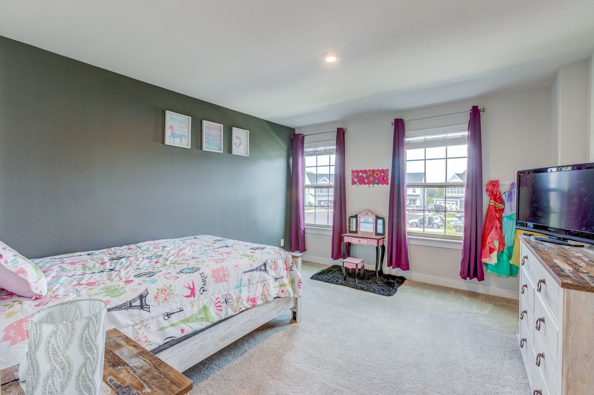 315 Collier Road Mount Juliet, TN 37122 - Photo 21 of 34 a bedroom with two beds and a flat screen tv