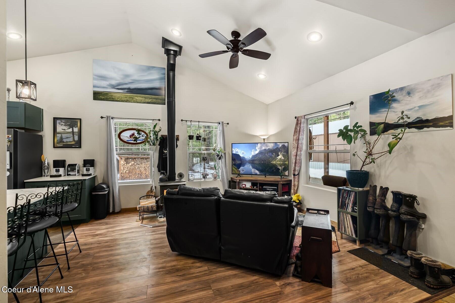 870 Samuels Road Sandpoint, ID 83864 - Photo 11 of 66 Vaulted Ceilings, LVP Flooring
