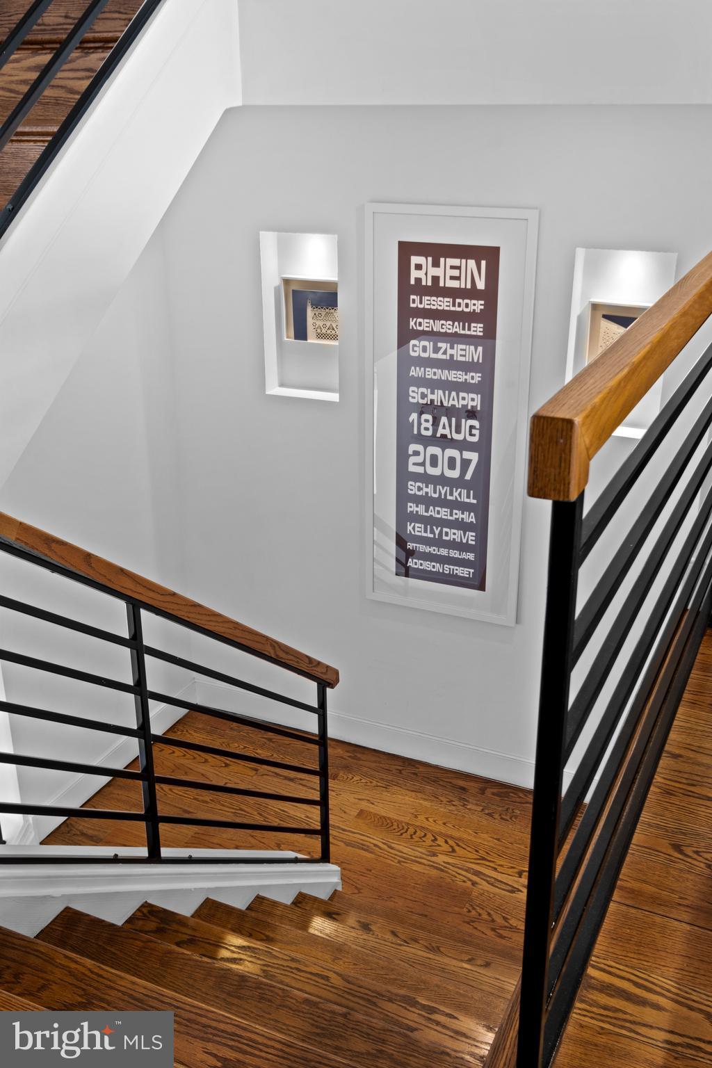 1815 Lombard Street Philadelphia, PA 19146 - Photo 10 of 79 a view of entryway and hall with wooden floor