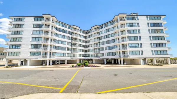 a view of a building from a balcony