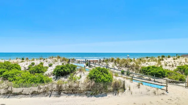 a view of an ocean beach