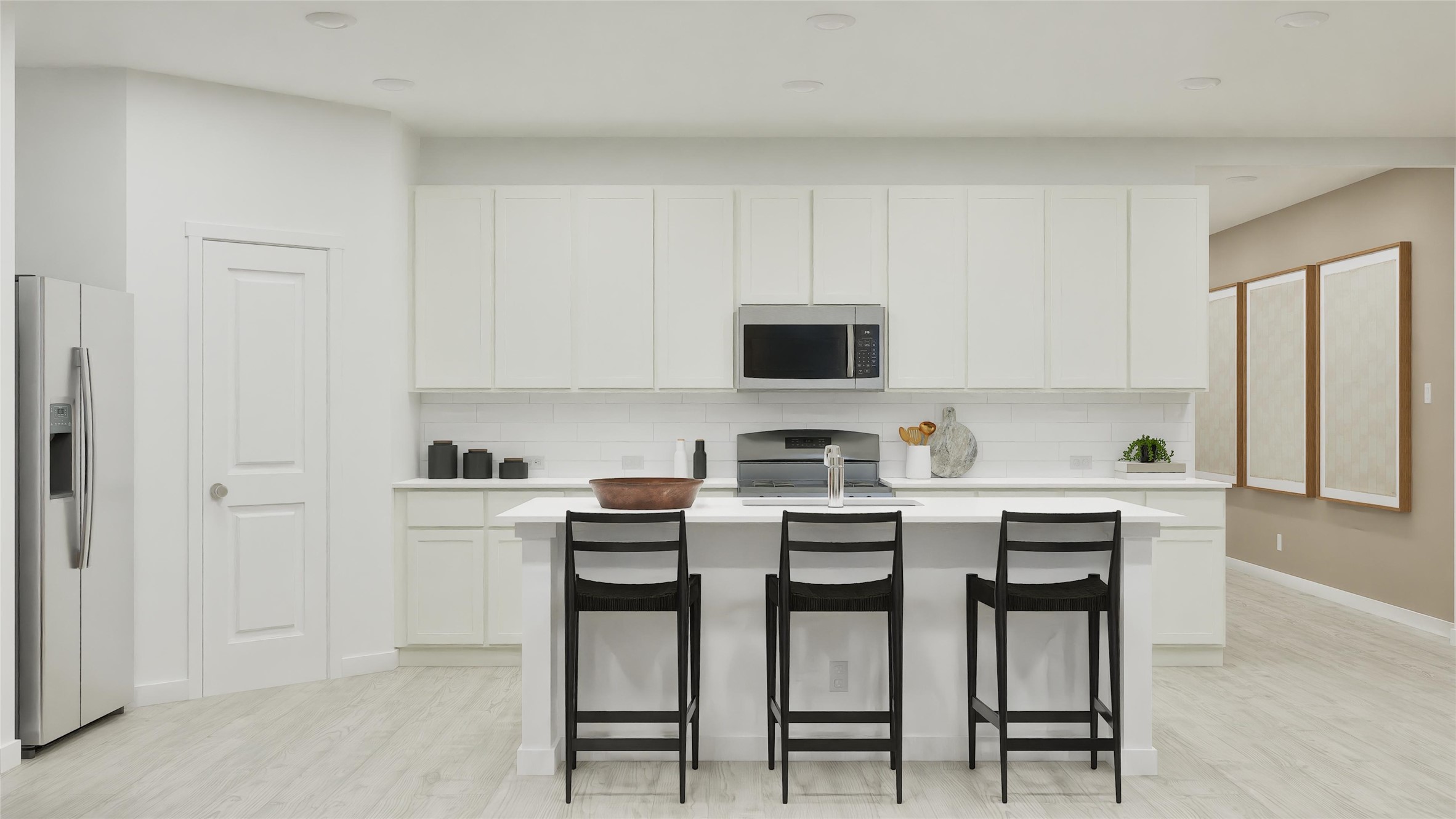1270 Flint Rdg Loop Salado, TX 76571 - Photo 21 of 40 a kitchen with stainless steel appliances a table and chairs in it