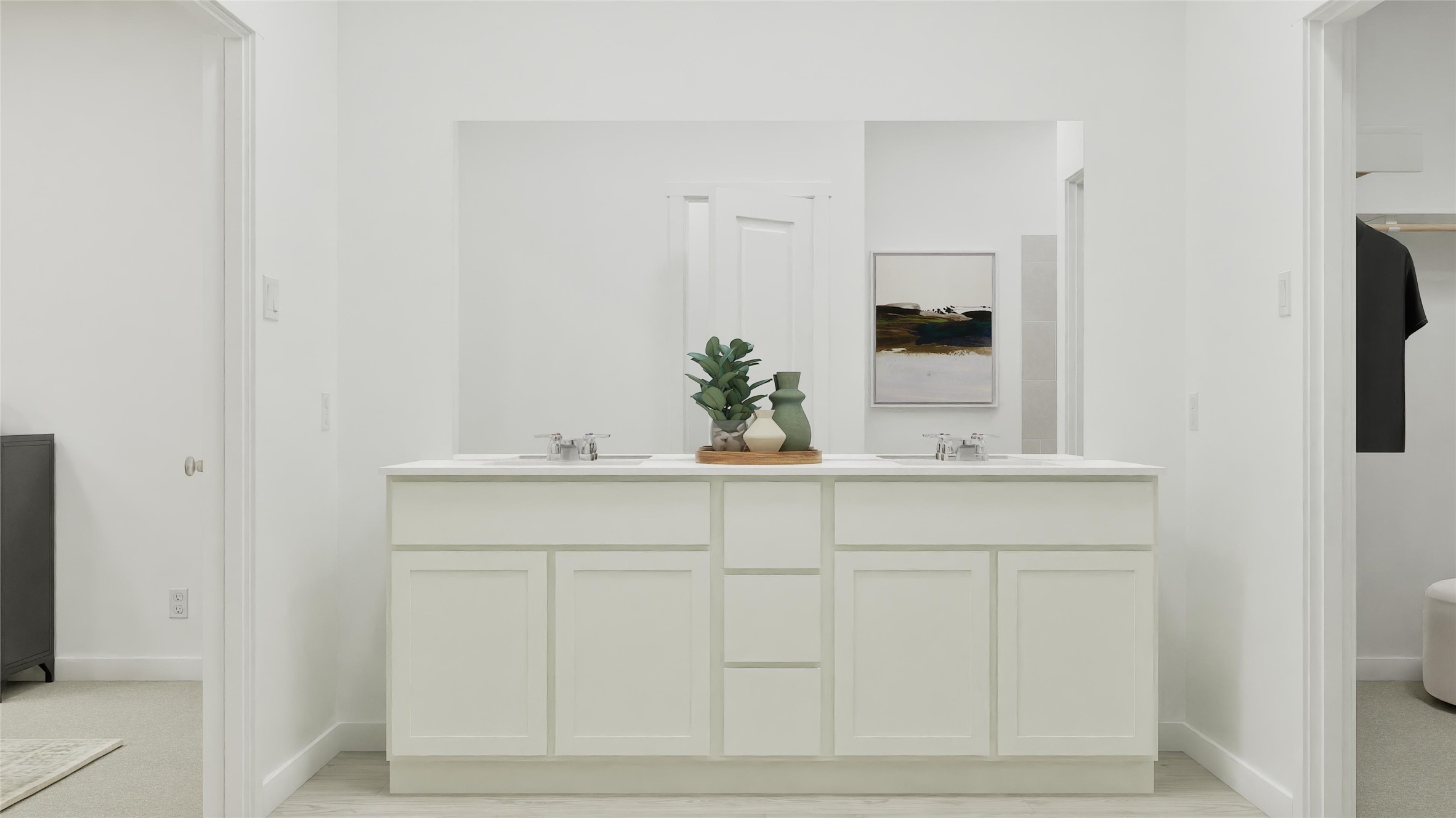 1270 Flint Rdg Loop Salado, TX 76571 - Photo 35 of 40 a bathroom with a sink and a mirror