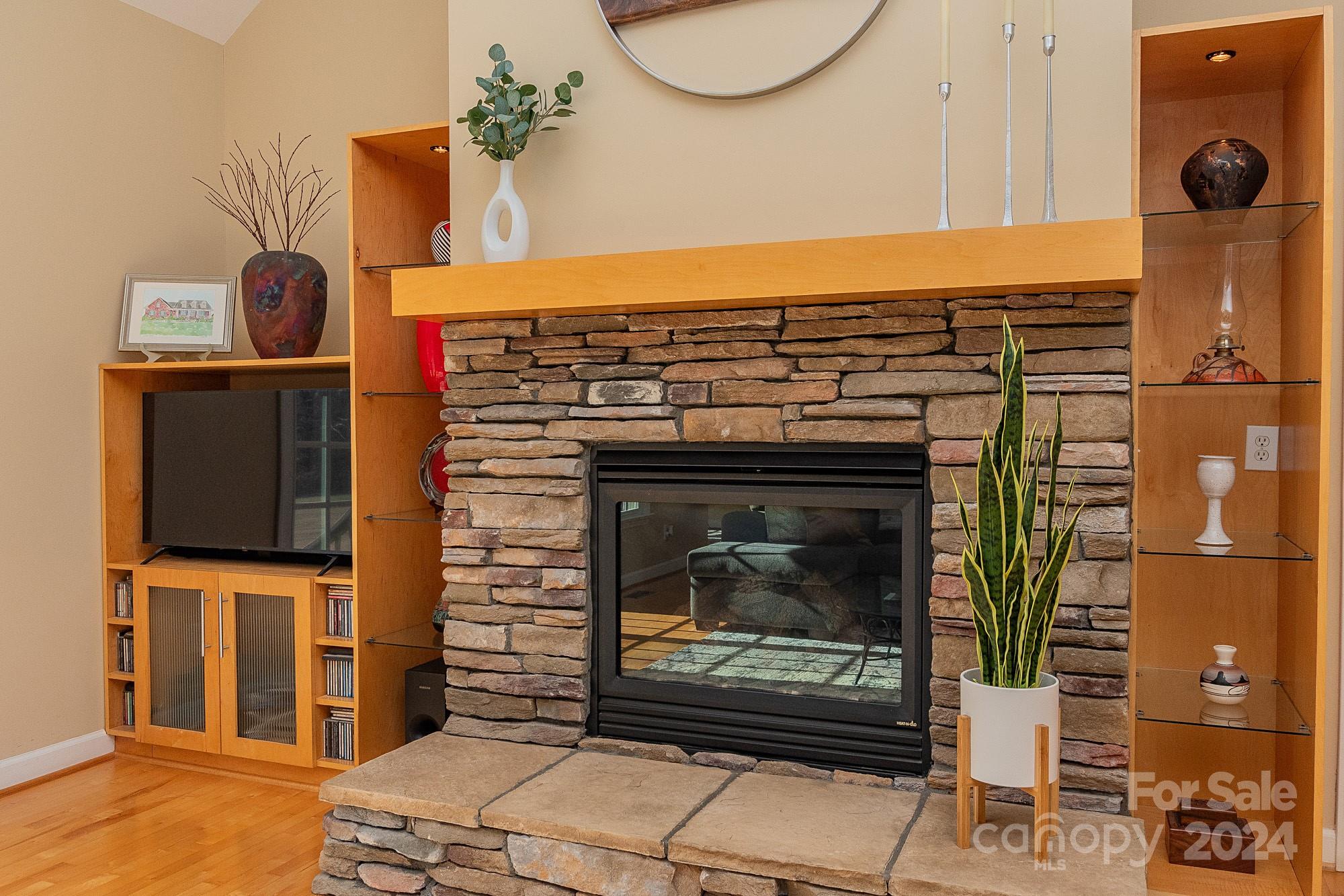 3211 Happy Hill Road Lexington, NC 27295 - Photo 13 of 44 a view of fireplace with washer and dryer
