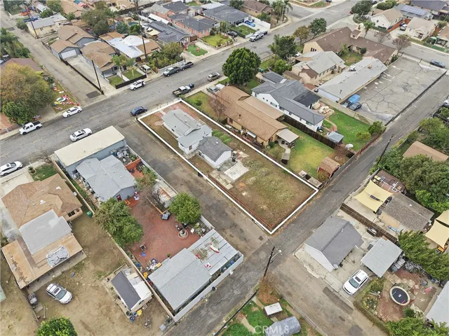 an aerial view of a city