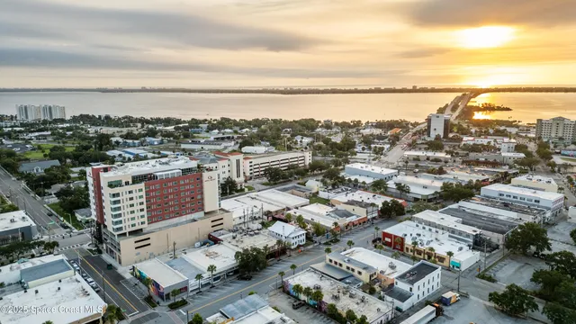 an aerial view of a city