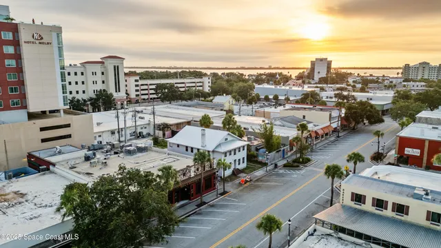 a view of a city with tall buildings