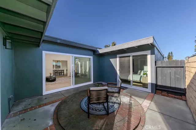 a house view with a seating space