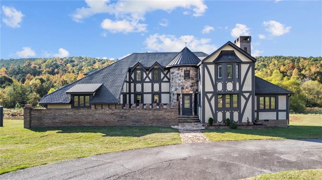 front view of house with a yard