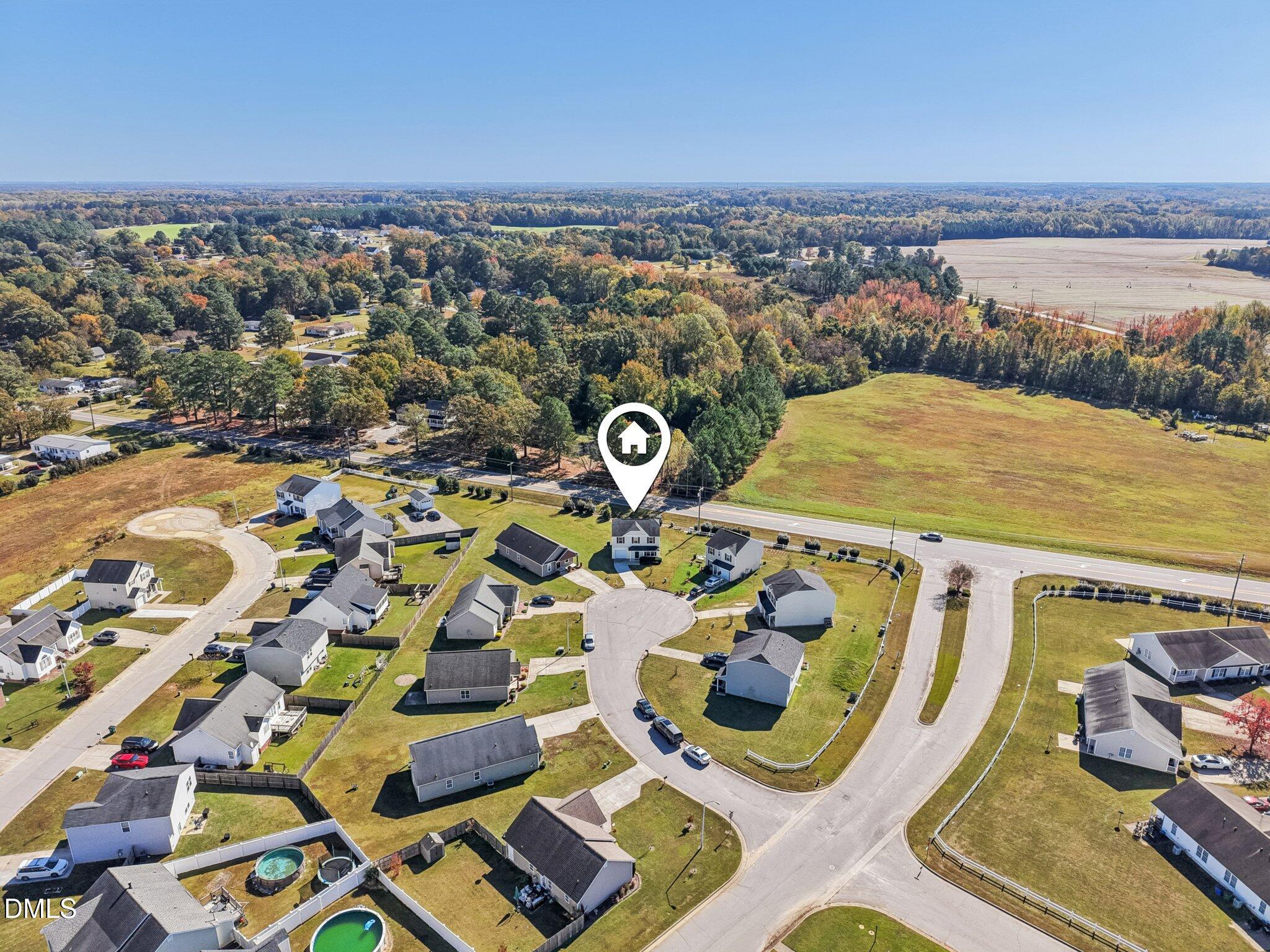 2020 Creek Road Nashville, NC 27856 - Photo 26 of 26 an aerial view of residential houses with outdoor space
