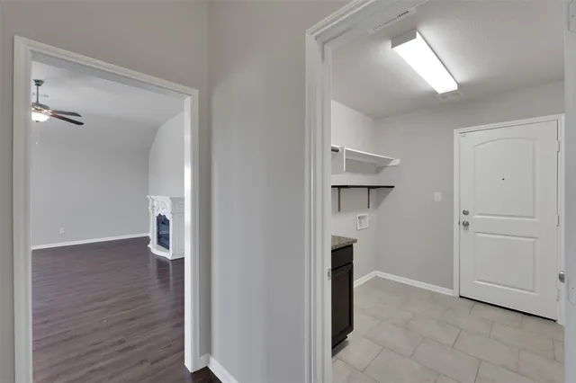 a kitchen with a cabinets and a stove