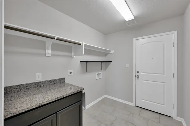 a view of a backyard with garden