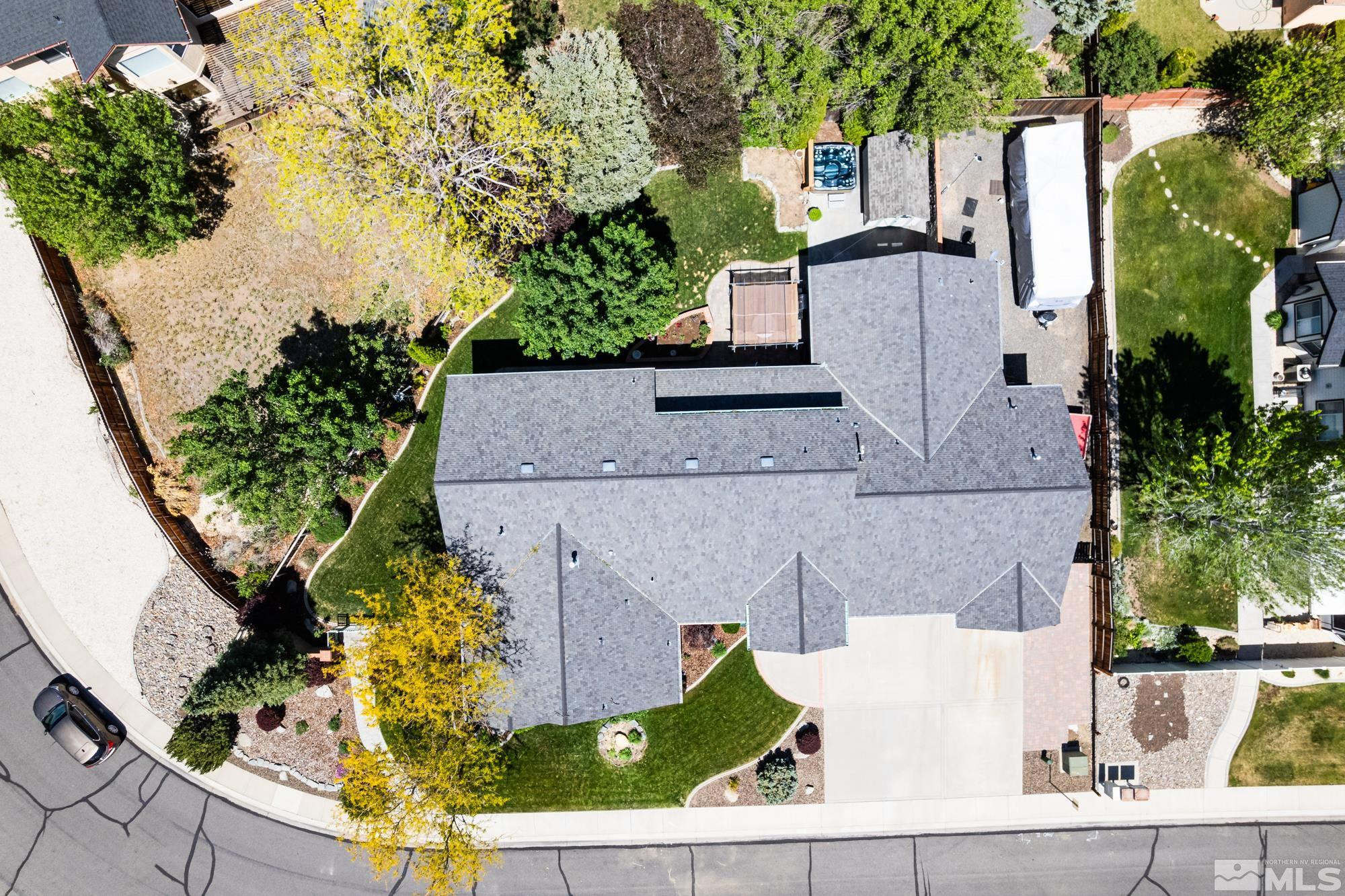 971 Fieldgate Way Gardnerville, NV 89460 - Photo 31 of 57 an aerial view of a house with a yard