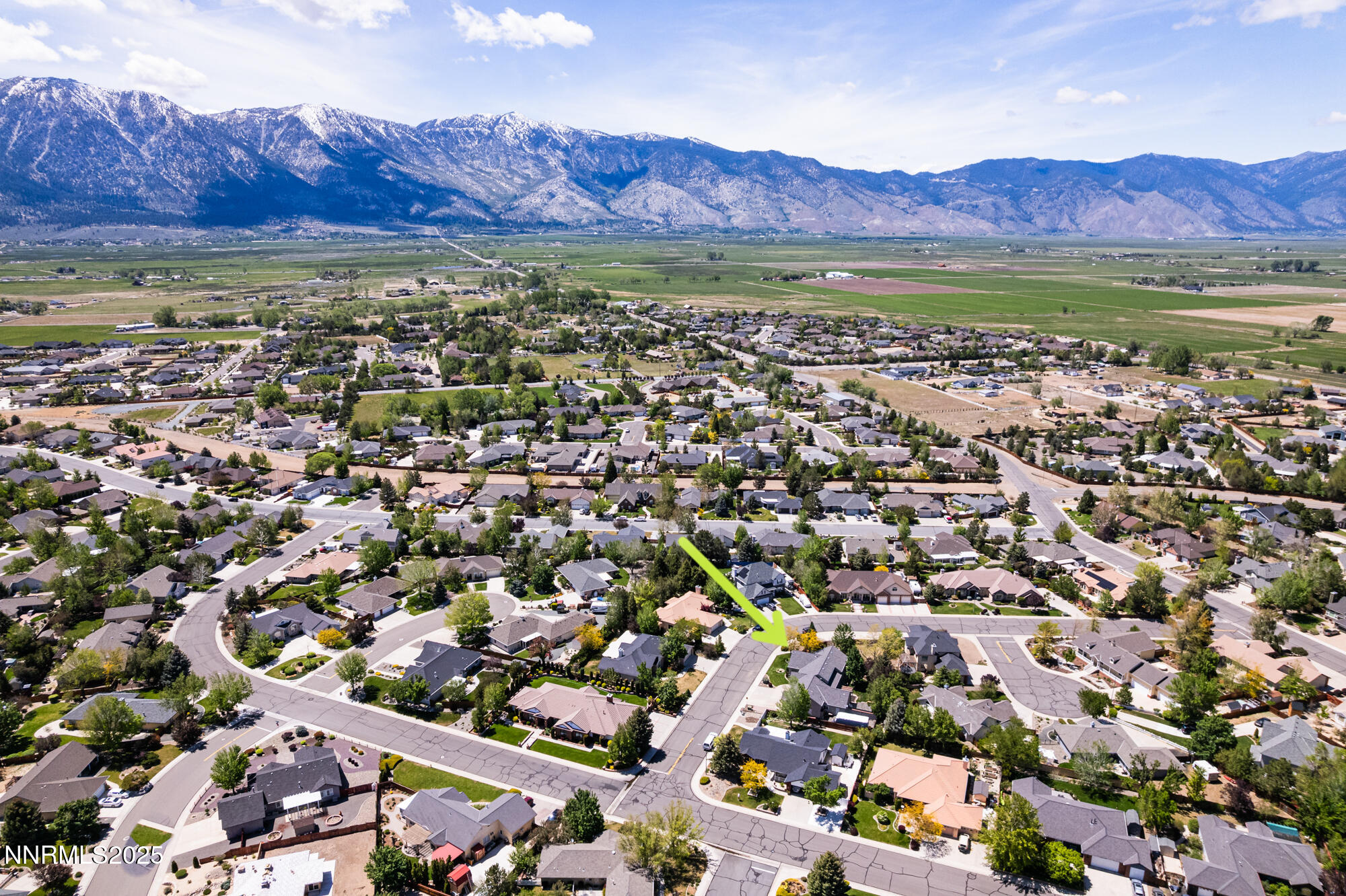 971 Fieldgate Way Gardnerville, NV 89460 - Photo 46 of 57 an aerial view of a and mountain
