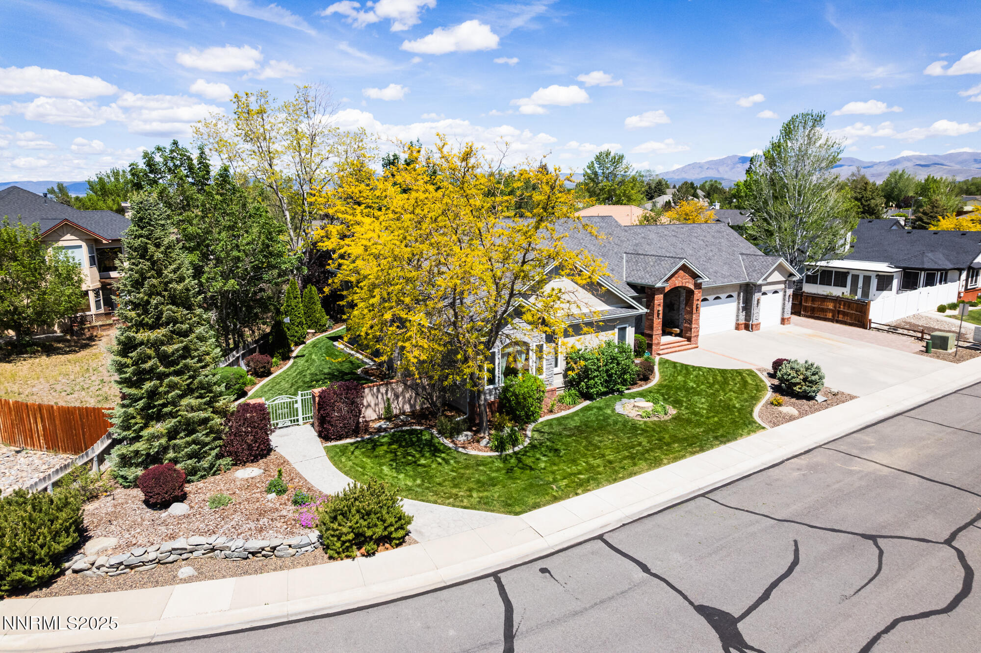971 Fieldgate Way Gardnerville, NV 89460 - Photo 54 of 57 front view of a house with a yard