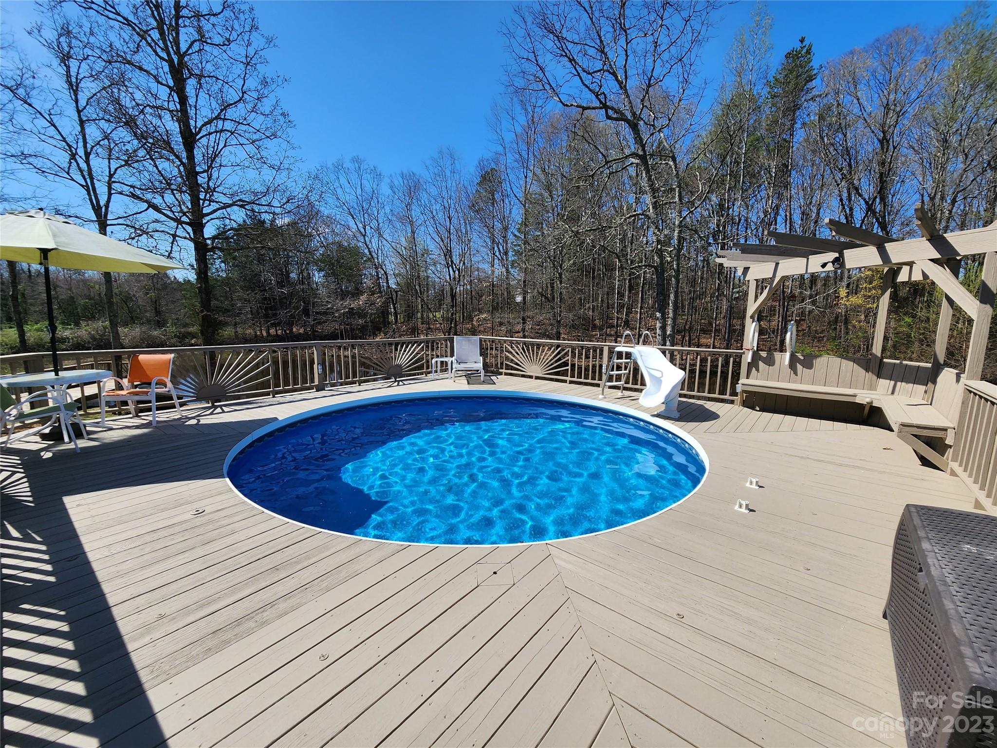 1101 Running Brook Road Midland, NC 28107 - Photo 34 of 48 a view of a swimming pool with a patio
