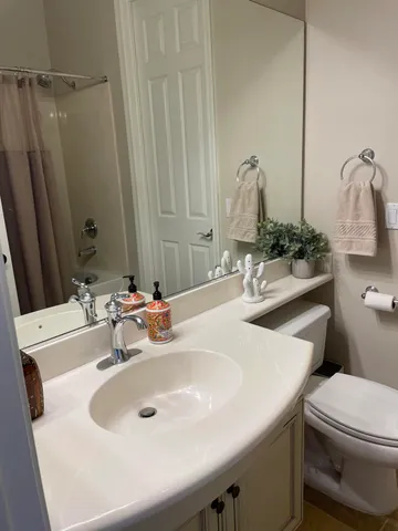 a bathroom with a sink and tub