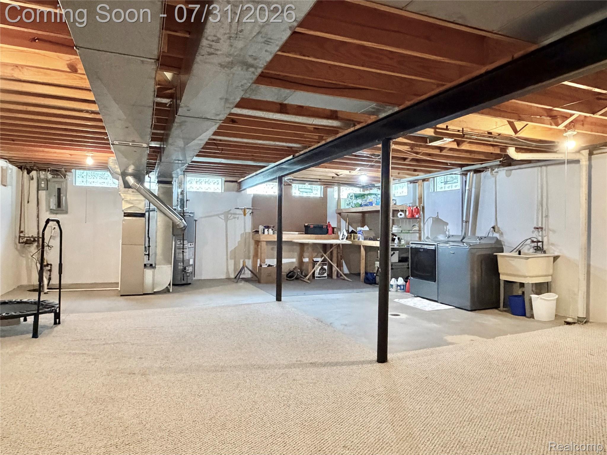 835 Bolinger Street Rochester, MI 48307 - Photo 23 of 33 Large unfinished basement