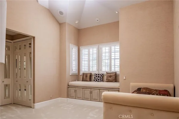 a bathroom with sink and mirror