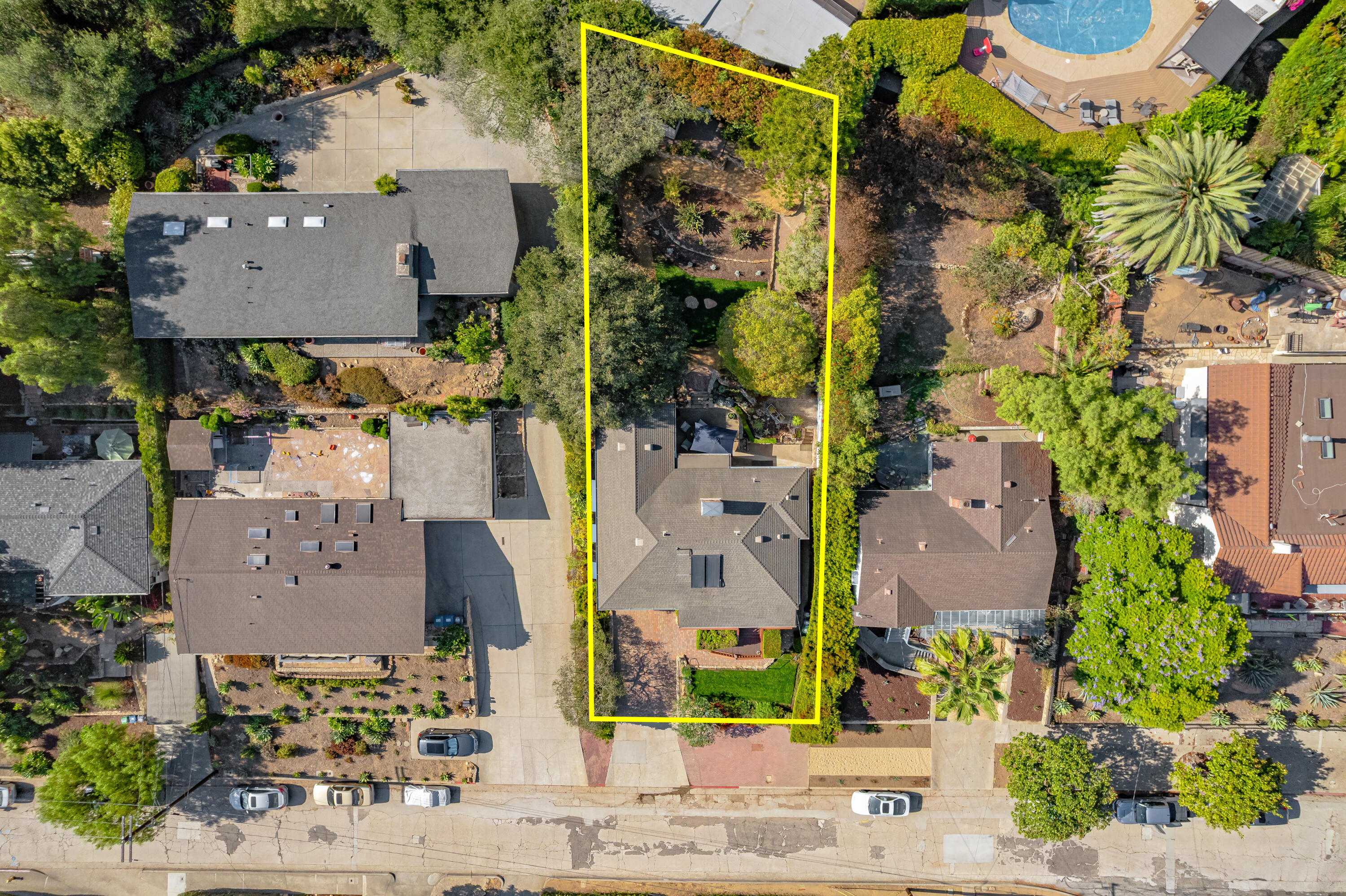 823 Arguello Road Santa Barbara, CA 93103 - Photo 5 of 58 07-Lot View (aerial)